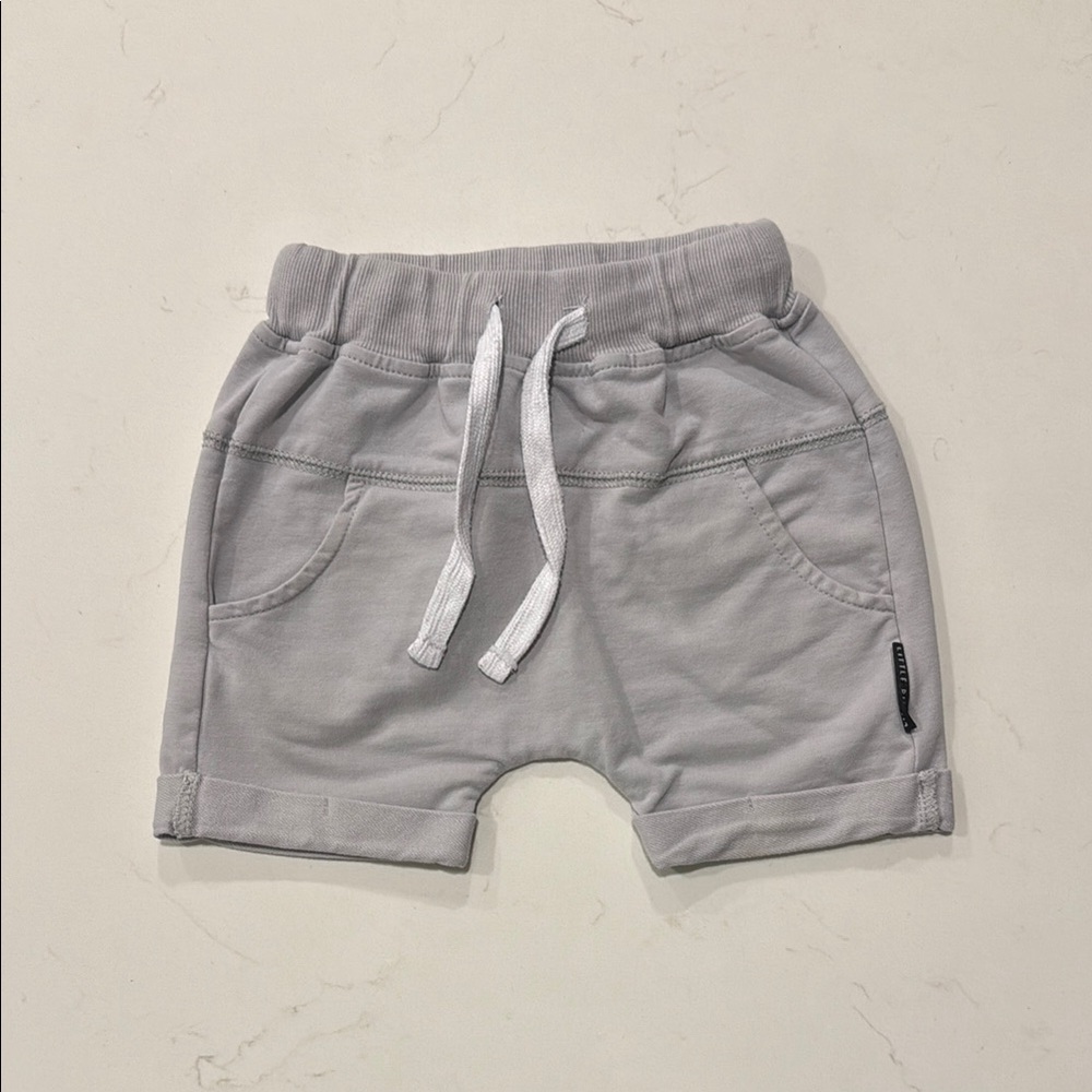 Little Bipsy Harem Short in Frost. Size 18-24M.